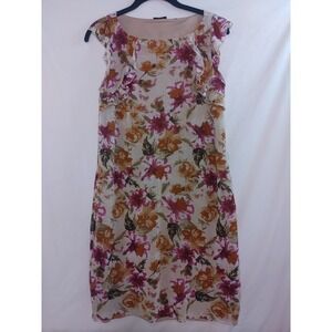 Esprit Vintage Y2K‎ Floral Midi Dress with Lining Sleeveless Comfort Sz M